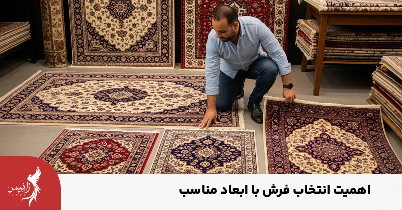 چرا انتخاب فرش با ابعاد مناسب دارای اهمیت است؟