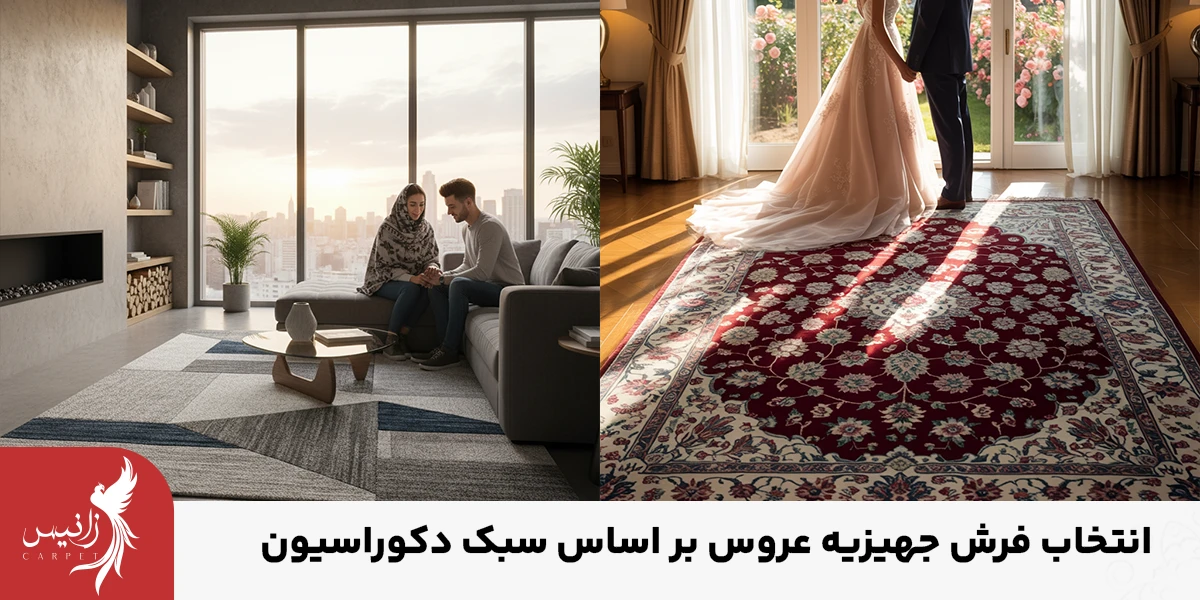 یکی از اصول اساسی در خرید فرش انتخاب سبک متناسب با دکوراسیون است.