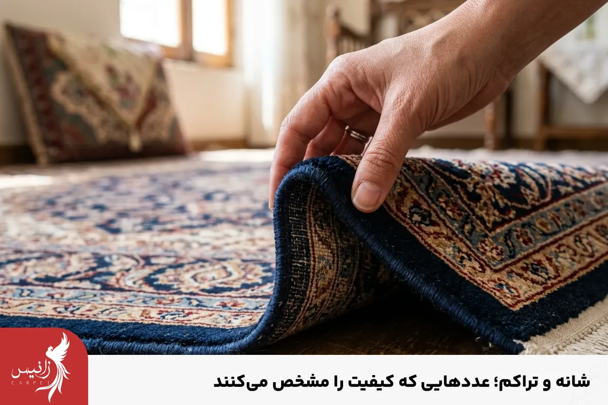 شانه و تراکم یک فرش خوب با توجه به کاربرد فرش برای شما میتواند متفاوت باشد.