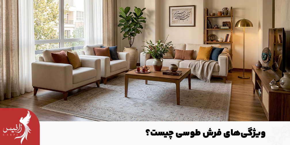 اگر به دنبال ایجاد فضایی شیک و خلوت هستید فرش طوسی میتواند یکی از انتخاب های شما باشد.